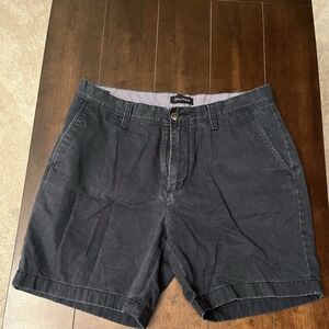 Nautica Men's Dark Gray Flat Front Shorts